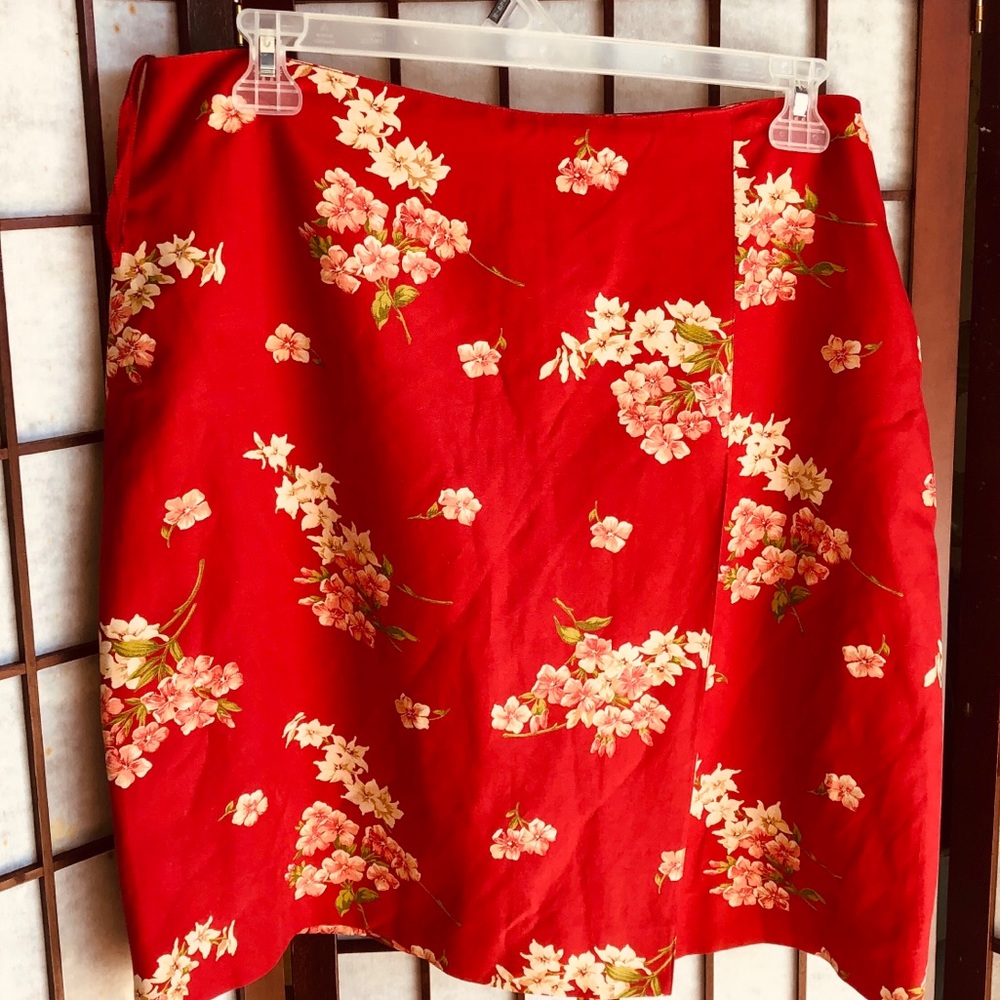 Beautiful Faux Wrap Miniskirt Jones New York Sz 16